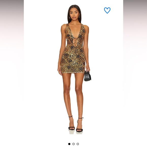 Superdown Leopard Print Mini Dress - Picture 1 of 6